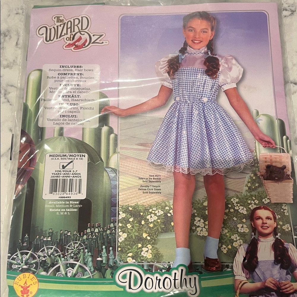 Rubie's Dorothy Dress Costume Blue and White